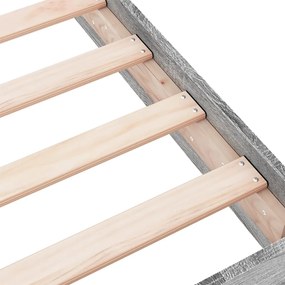 vidaXL Πλαίσιο Κρεβατιού Γκρι Sonoma 75x190 εκ. Επεξεργασμένο Ξύλο