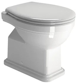 GSI Classic 871000C Λεκάνη Υψηλής Πίεσης Κατωστόμια 54cm με Κάλυμμα Βακελίτη Λευκό Soft Close αποσπώμενο