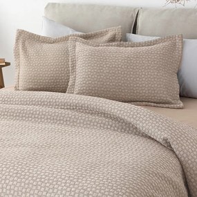 Ζεύγος Μαξιλαροθήκες Ματλασέ (50x70) Palamaiki Daphne Beige