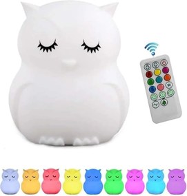 Παιδικό φωτιστικό με ηχείο Bluetooth Muvit Owl
