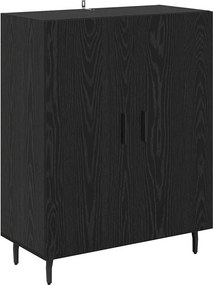 vidaXL Highboard 2 pcs Μαύρη Οξυά Επεξεργασμένο ξύλο
