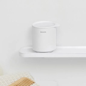 Κουτί αξεσουάρ μπάνιου Brabantia MindSet Mineral 1005687, Αντιολισθητική βάση, Ορυκτό φινίρισμα, Λευκό
