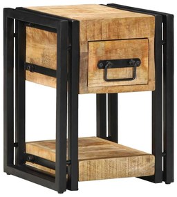 vidaXL Κομοδίνα 2 τμχ 40x40x40 εκ. Μασίφ ξύλο μάνγκο