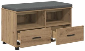 vidaXL Παγκάκι Χαλωρίου με μαξιλάρι Τεχνίτικη Δρυς 80 x 38 x 46 εκ