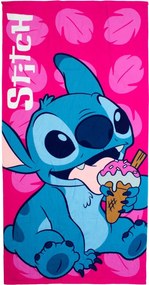 Παιδική Πετσέτα Θαλάσσης Microfiber (70x140) Dimcol Lilo & Stitch 118 Fuchsia