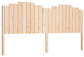 vidaXL Κεφαλάρι Κρεβατιού 206x4x110 εκ. από Μασίφ Ξύλο Πεύκου