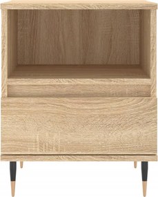 vidaXL Κομοδίνο Sonoma Δρυς 40 x 35 x 50 εκ. από Επεξεργ. Ξύλο