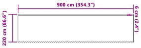 vidaXL Κουρτίνες με κουρτίνες Floral Λευκό Πολυεστέρας