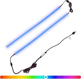 vidaXL Λωρίδα LED 110 cm Πολύχρωμο PVC
