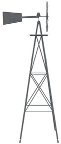 vidaXL Ανεμόμυλος Γκρι 84 x 68 x 245 εκ. Σίδερο