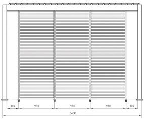 Πάνελ Περίφραξης Ocean Μεταλλικό Καφέ 30,9x6x232,45 εκ. - Καφέ