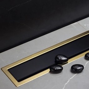Karag Confluo Premium Line Nero Oro - Γραμμικό Σιφώνι Δαπέδου - 30 εκ.