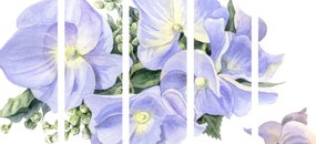 Σύνθεση εικόνας 5 μερών από λουλούδια - 100x50
