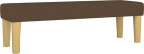 vidaXL Κρεβάτι Boxspring με Στρώμα Σκούρο Καφέ 200x200 εκ. Υφασμάτινο