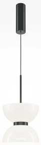Κρεμαστό Φωτιστικό Οροφής LED 11W Γυαλί Kyoto Maytoni-MOD178PL-L11B3K-Μαύρο-Λευκό MOD178PL-L11B3K