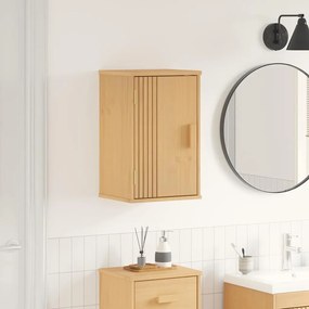 vidaXL Ντουλάπι Αποθήκευσης Μπάνιου 35x30x55 εκ από Μασίφ Ξύλο Πεύκου