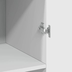 vidaXL Ντουλάπι Λευκό 70x42,5x185 εκ. Επεξεργασμένο Ξύλο