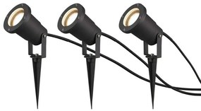 Φωτιστικό Δαπέδου Ubangi 800260342 3xGU10 28W Φ9cm 11cm Anthracite Trio Lighting