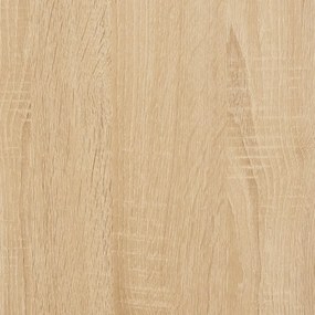 vidaXL Ράφια Τοίχου με Μπάρα 2 τεμ. Sonoma Δρυς 60 x 16 x 14 εκ.