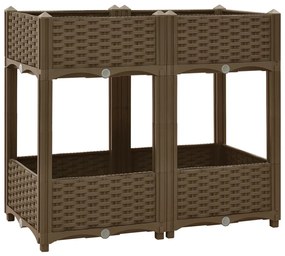 vidaXL Ζαρντινιέρα 80 x 40 x 71 εκ. από Πολυπροπυλένιο