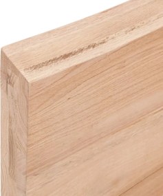 vidaXL Επιφ Τραπεζιού Αν Καφέ 100x40x(2-6)εκ. Επεξ. Μασίφ Ξύλο Δρυός