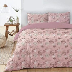 Ariete Casa Σετ Σεντόνια Βαμβακερά Πεννιέ King Size 240×260 - Floral Ροζέ