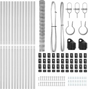 vidaXL Στύλος Περιφράξεων Γαλβανισμένο 25 x 1,4 μ Ατσάλι