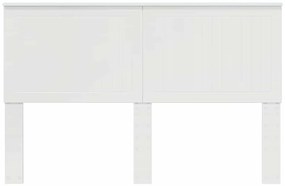 vidaXL Κεφαλάρι με κεφαλάρι Λαμπερό Λευκό 150 cm Επεξεργασμένο ξύλο