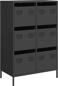 vidaXL Ντουλάπι Μαύρο 68 x 39 x 101,5 εκ. από Χάλυβα