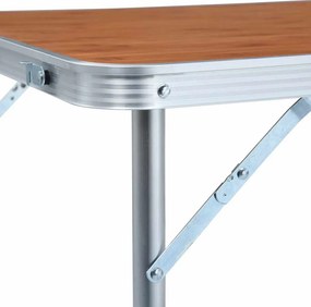 VidaXL Τραπέζι Κάμπινγκ Πτυσσόμενο 120 x 60 εκ. Αλουμινίου