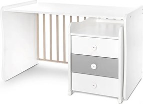 BED MAXI PLUS NEW 70/160 WHITE/STONE GREY