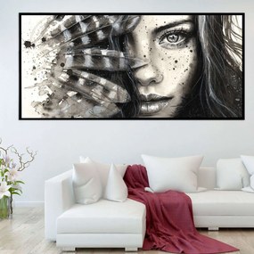 Πίνακας σε Plexiglass με Θέμα &#8220;Καλλίστη&#8221; σε μαύρη ξύλινη Κορνίζα - 120cmx80cm
