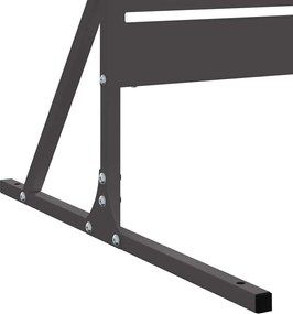 vidaXL Οθόνη Ιδιωτικότητας 100 x 50 x 180 εκ. Ατσάλι Μαύρο