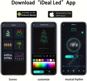 POWERTECH smart LED καλωδιοταινία HLL-0132, RGB, IP44, Bluetooth, 15m