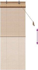 vidaXL Ρόλερ (στόρι) Καφέ 40 x 160 cm Μπαμπού