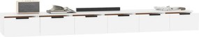 vidaXL Ντουλάπια Τοίχου 2 τεμ. Λευκό. 102x30x32 εκ. Επεξ. Ξύλο