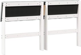 vidaXL Ταπετσαρισμένο κεφαλάρι Ανοιχτό γκρι 135 cm