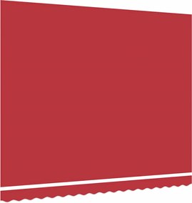 vidaXL Ύφασμα αντικατάστασης τέντας Κόκκινο 4 x 3,5 μ Πολυεστέρας