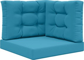 vidaXL Μαξιλάρι Καναπέ Εξωτερικού Χώρου 3 pcs Βασιλικό Μπλε