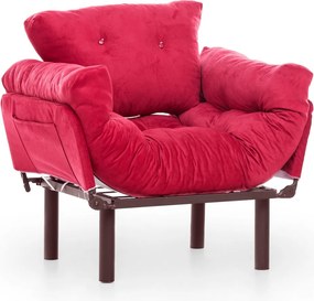 Πολυθρόνα Nitta - Χρώμα Maroon - 95x70x85εκ