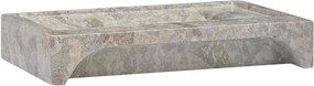vidaXL Νιπτήρας Γκρι 58 x 39 x 10 εκ. Μαρμάρινος