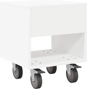 vidaXL Κομοδίνο 2 pcs Λευκό 40,5 x 40 x 48 εκ. Επεξεργασμένο ξύλο