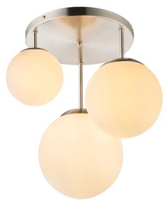 Κρεμαστό Φωτιστικό Globo Lighting Joel 1581-3DR Νίκελ Ματ