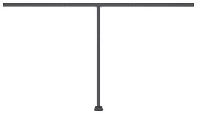 vidaXL Τέντα Αυτόματη Ανεξάρτητη Μπλε/Λευκό 400 x 350 εκ.