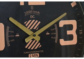 Ρολόι Τοίχου Home ESPRIT Καφέ Μαύρο Μέταλλο Προωστήρες Vintage 118 x 24 x 134 cm