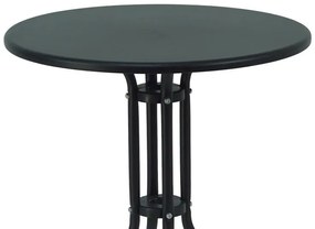 Σετ Κήπου Τραπεζαρία Vergo - Pomedon 3 τεμ Μαύρο Μέταλλο 60x60x70 εκ.