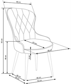 K366 chair, color: dark green DIOMMI V-CH-K/366-KR-C.ZIELONY