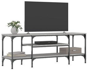 vidaXL Έπιπλο Τηλεόρασης Sonoma Γκρι 121x35x45 εκ. Επεξ. Ξύλο/Σίδερο