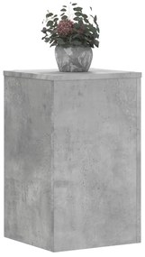 vidaXL Βάσεις Φυτών 2 τεμ. Γκρι Σκυρ. 30x30x50 εκ. Επεξεργασμένο Ξύλο