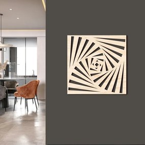 Intra απο ξύλο plywood 3mm-4mm πάχος - Γεωμετρική Ξύλινη Διακόσμηση Τοίχων Δίασταση 30x30 cm Intraeaxys-r1zq0y21